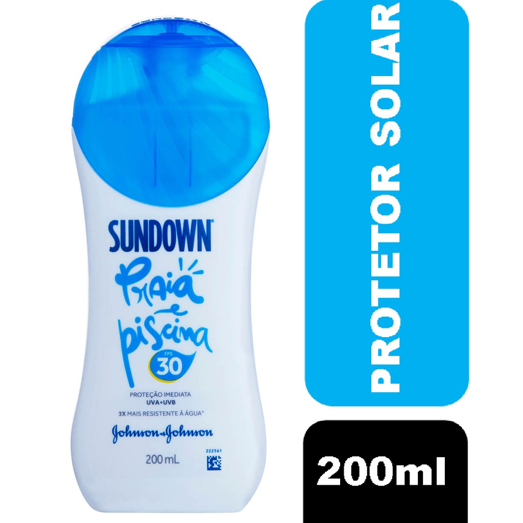 Protetor Solar SUNDOWN Praia e Piscina FPS 30 200ml