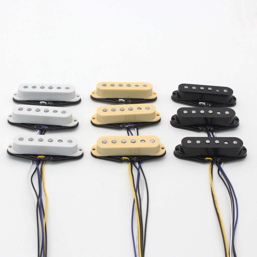 Pickup Tesla TV-S1 Single Coil – Ponte, Bianco, Alnico V Per Chitarra Elettrica