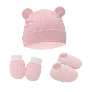 Conjunto De Três Peças Chapéu Para Bebês Recém-Nascidos