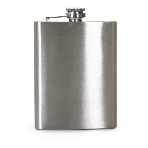 Kit 10 Cantil Porta Bebida Bolso 205ml Inox Whisky - 7oz