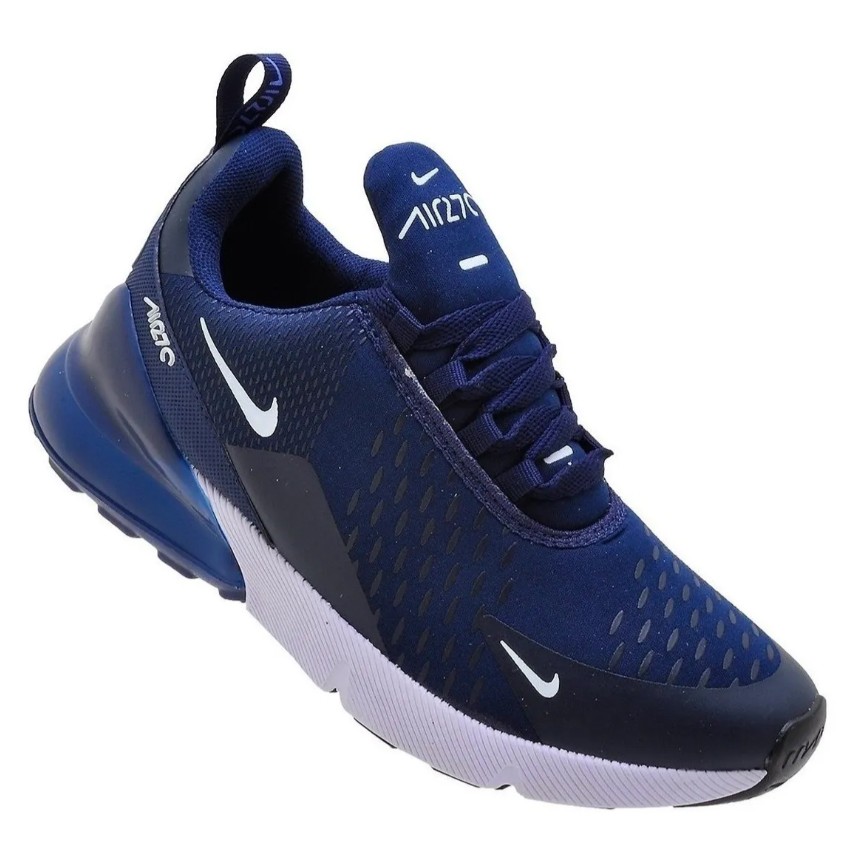 tenis nike masculino branco e azul