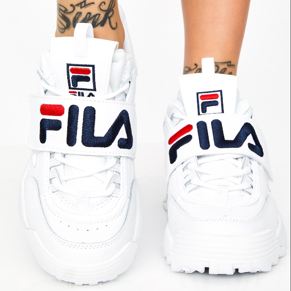 tenis fila com velcro