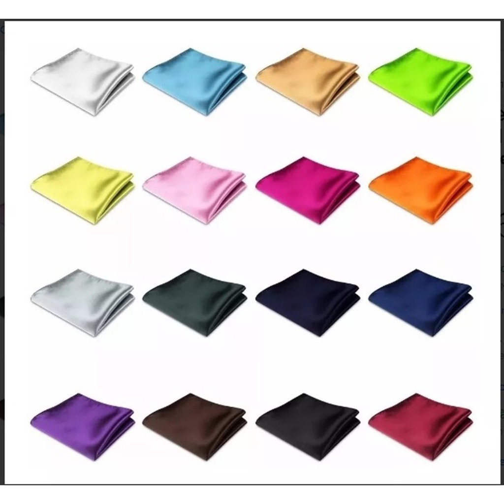 Kits de Lenços Social de Cetim para casamentos, festas, Eventos, Ternos em Oferta na Shopee