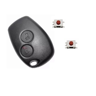 Capa Frontal Reparo Controle Chave Telecomando Modelo Renault Duster Clio Sandero Logan 2 Botões + Tactil