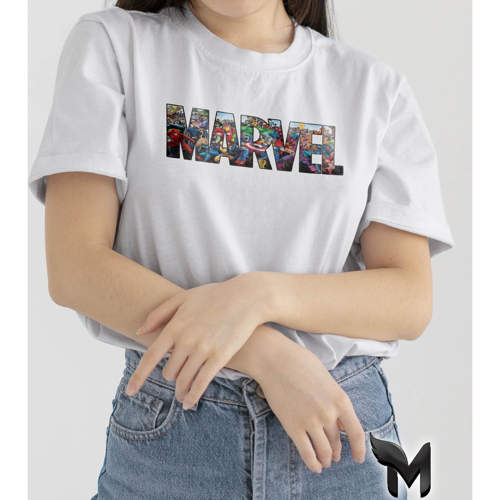 Marvel T-Shirt Per Bambini E Ragazzi - Ufficiale - Colore Blu Navy - Taglie Da 6 Anni