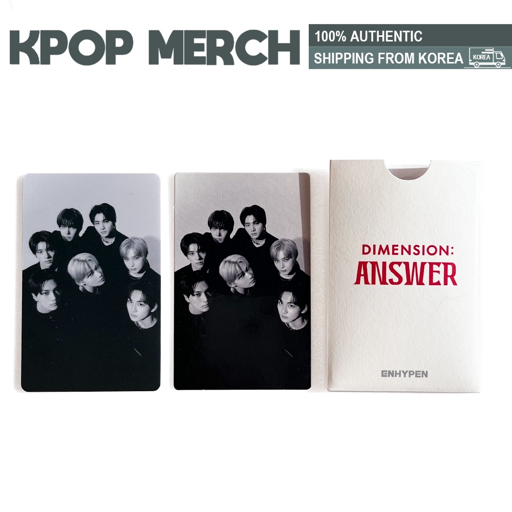Apenas Powder ENHYPEN-Dimension : Answer Wever Verse POB + Grupo Com Fotocard 2ea - Hobbies & Collections