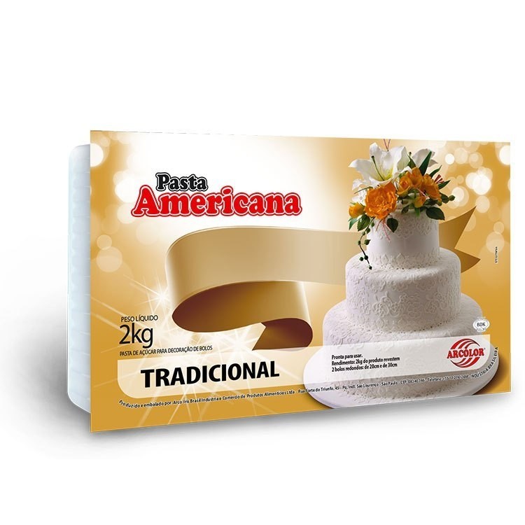 Pasta Americana Tradicional 2kg Arcolor Shopee Brasil