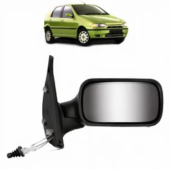 Retrovisor Palio Siena Weekend 96 97 98 99 2000 com Controle Lado Direito 4 PORTAS