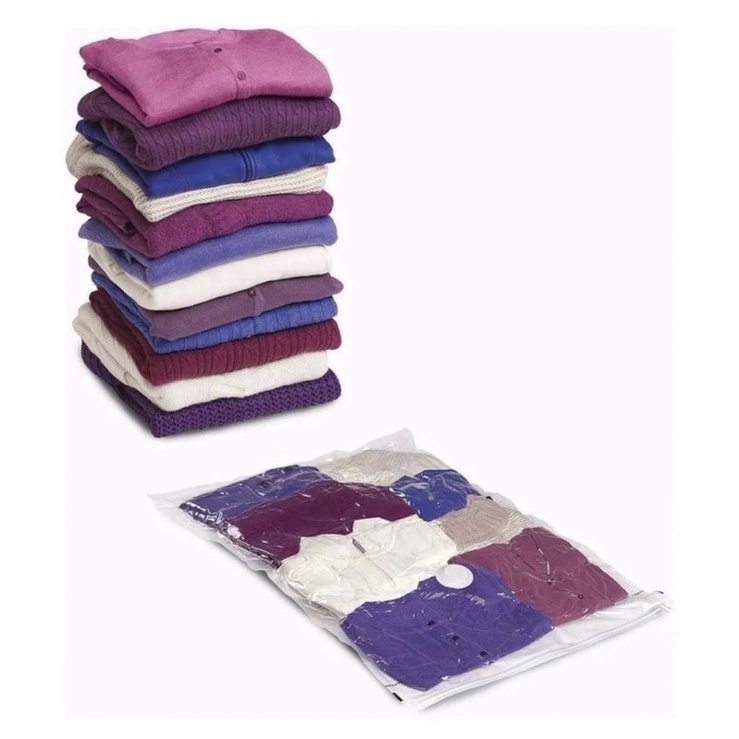 Saco a vácuo Max Guardar Roupa Kit 10Unidades 60x80cm