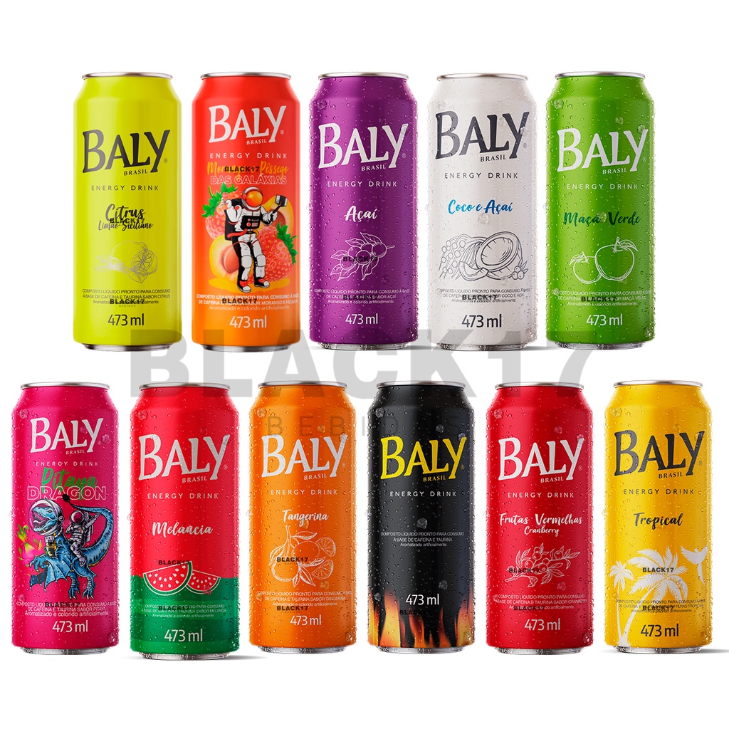 Energético Baly Sabores ml Lata Energy Drink Desconto no Preço