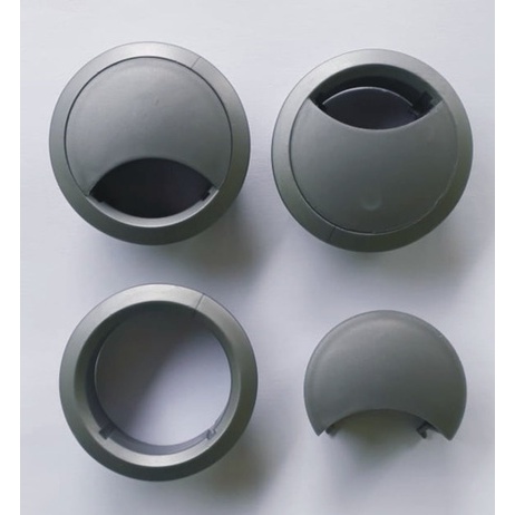 Kit 100 Passa Fio Cinza 46mm Pequeno ( Passa Cabo )