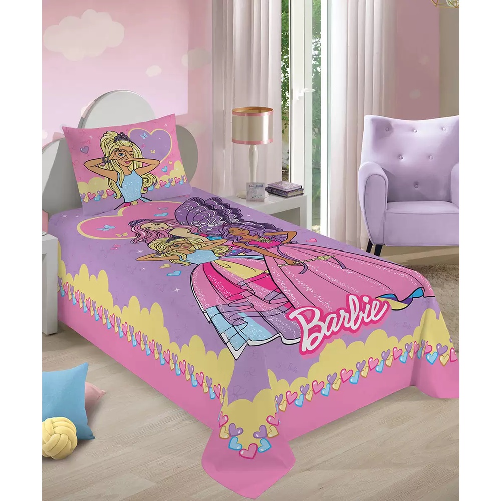 Pastries scared Neglect Jogo de lençol infantil Barbie inos Mágicos II Solteiro (2 Peças) Lepper -  Jogo de cama infantil solteiro | Shopee Brasil
