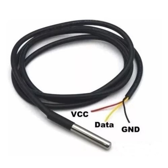 Sensor De Temperatura Ds18b20 Prova De Água Para Arduino Pic