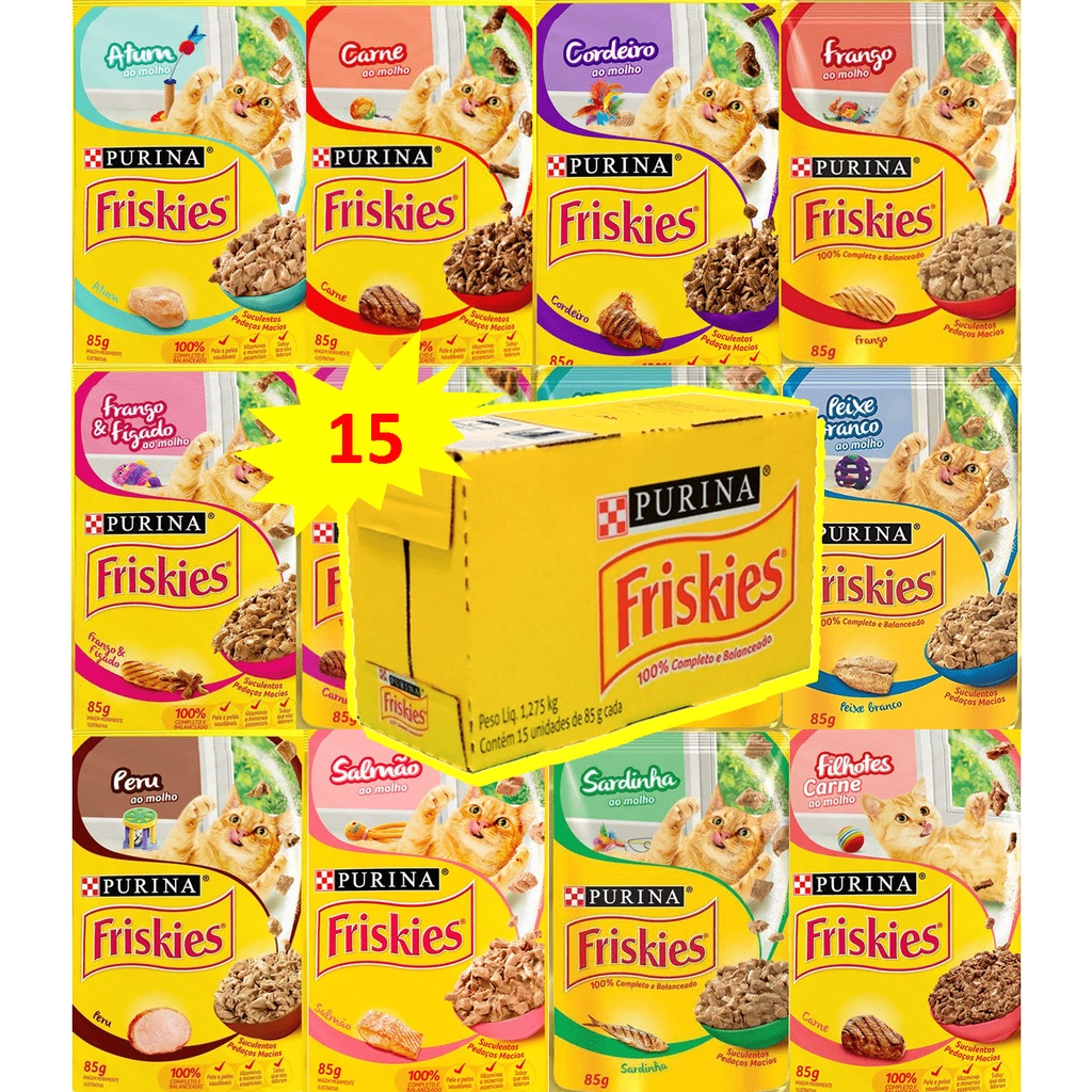 Sachê Friskies 85g 15 UNIDADES