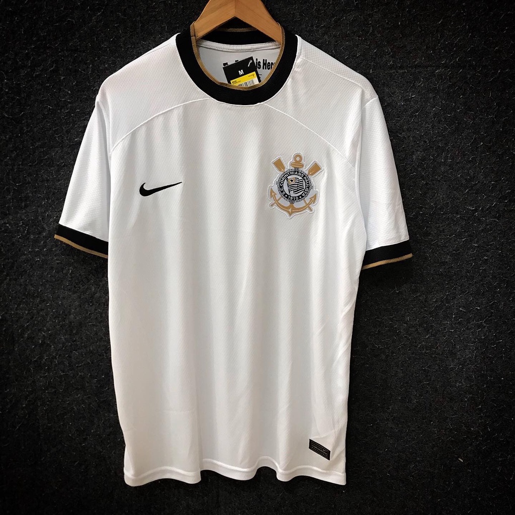 Camisa Corinthians Branca e Dourada Masculina 2022 | Shopee Brasil