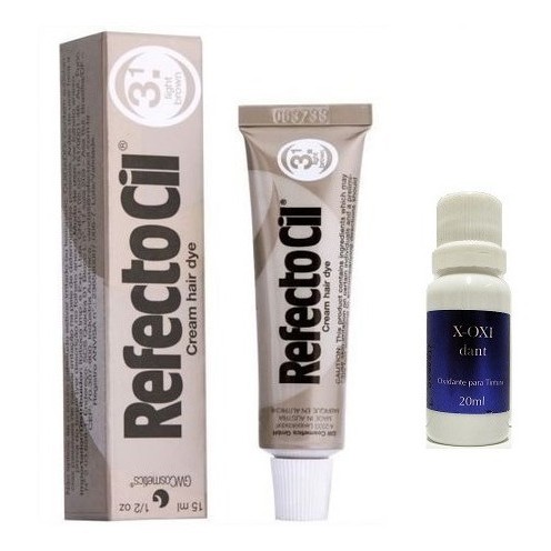 Tintura Importada De Exelente Qualidade Refectocil 3.1 Para Barba Sobrancelhas Cílios mais oxidante Henafix 20ml
