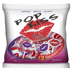 Pirulito Pop Kiss Beija Mais 500g - Boavistense