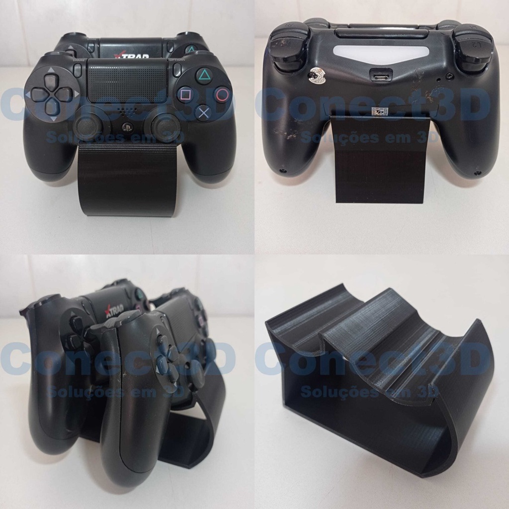 Suporte Controle Playstation Ps4 e Ps5 - Mesa - Dois Controles!