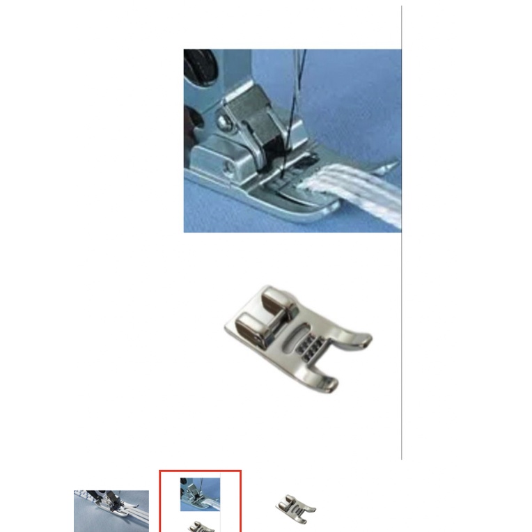 Kit  2 Calcador De -franzir E Cordões - Para Maquina Domestica (c2+c47)