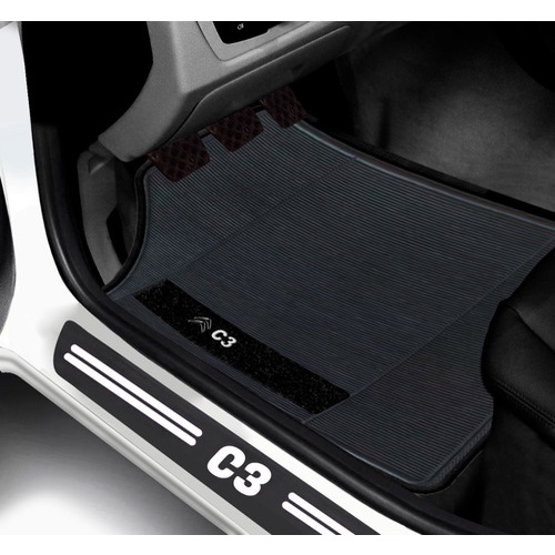 Kit Tapete E Soleira Citroen C3 Universal Carro personalizado em Oferta na Shopee