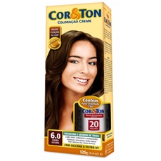 Tintura Creme Cor & Tom Niely 6.0 Louro Escuro