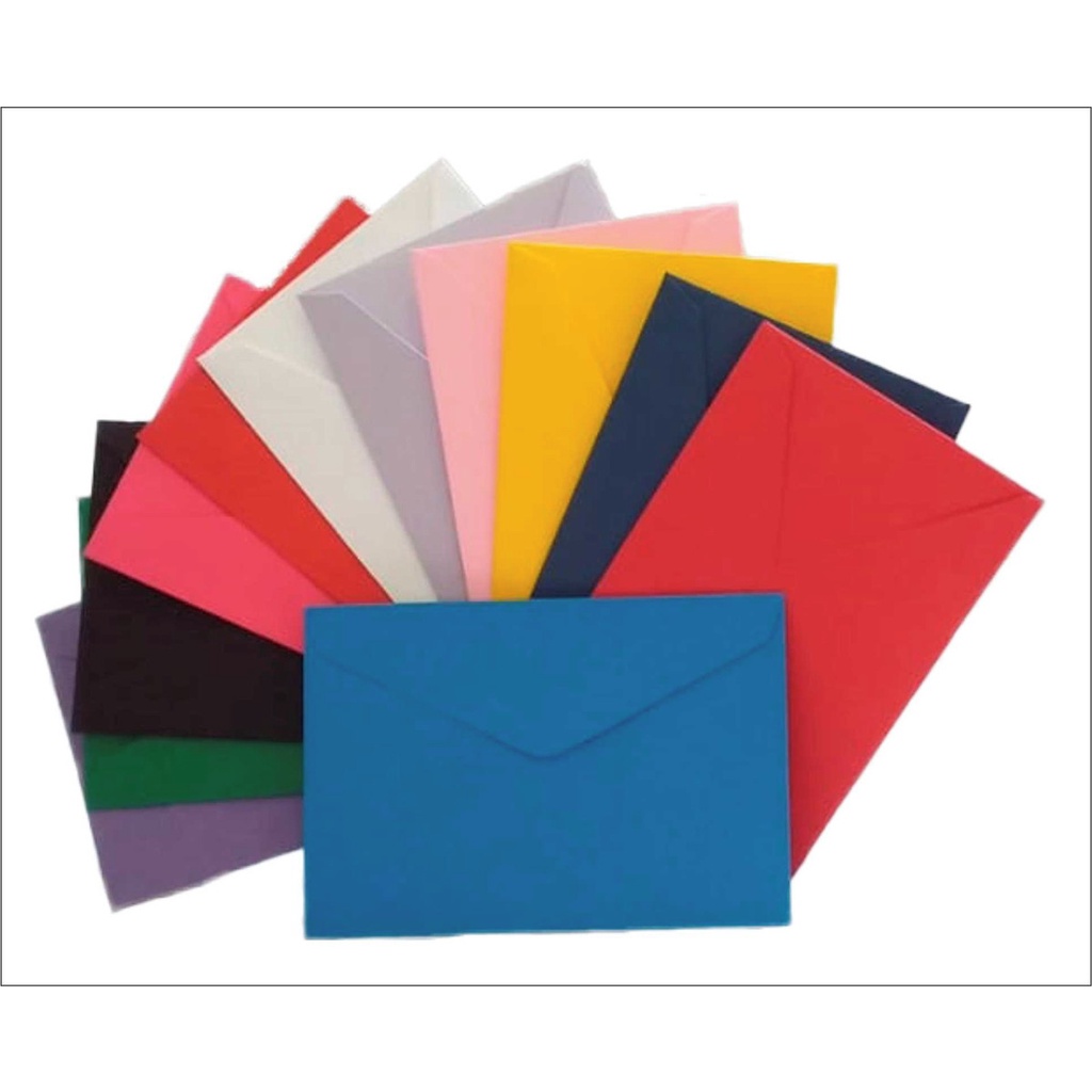 25 Envelope Colorido Para Carta E Convites 114mm X 162mm