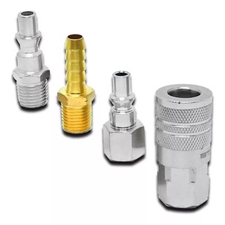 Conectores para Pneumatico Engate rapido 4 Pçs Sltes