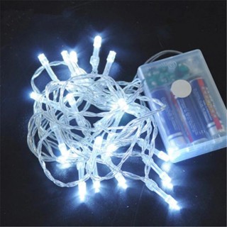 Luzes De Fada De Natal 10M 100 Leds A Bateria Operadas Para Festa Garland Decoração De Casamento Pisca -