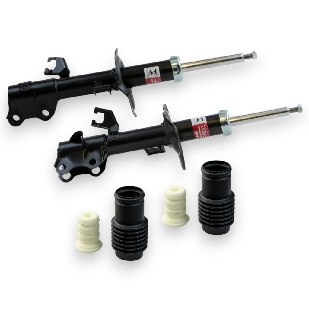 Par Amortecedor + Kit Suspensao Coifa Batente Dianteiro Kyb Para Nissan Tiida 1.8 2009-2013 Original Kayaba