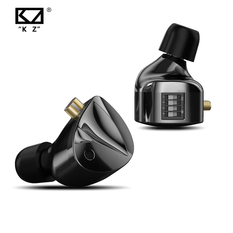 KZ D-Fi In Ear Monitor Fone De Ouvido HiFi De 4 Níveis Personalizáveltuning Switch Com design De Circuito De Rede Zobel