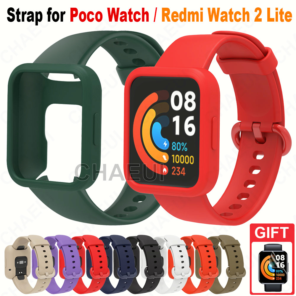 Pulseira De Silicone Com Shell Substituição Para Poco Watch / Redmi Watch 2 Lite / Mi Watch Lite em Oferta na Shopee