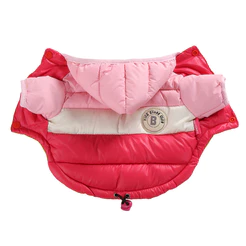 Roupa Para Animais De Estimação Outono E Inverno Casaco De Algodão Com Capuz Cachorro De Pelúcia Em Duas Pernas