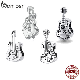 Violão Bamoer Series 4 Estilos Prata 925 Vintage Bass Shape Charm SCC2076