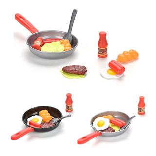 8pcs/set Kids Kitchen Simulation Toys Pretend Play Cooking Steak Brinquedos Educativos Infantis