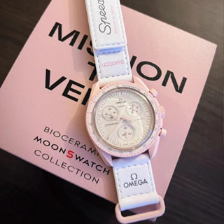 Relógio Lunar Cronógrafo Missão Para Lua Quartzo Todos Os Trabalhos De Discagem Relógios Esportivos Multicor Homem Nylon De 42mm De Luxo Com Caixa