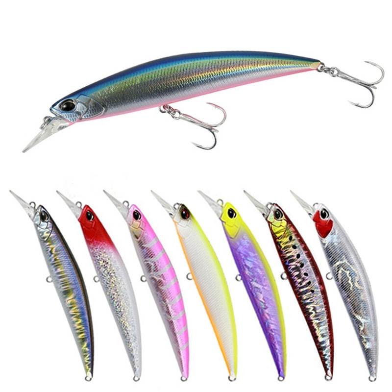 Isca Artificial minnow sinking 11cm 27g afundando Pesca Marítima isca de pesca tucunaré