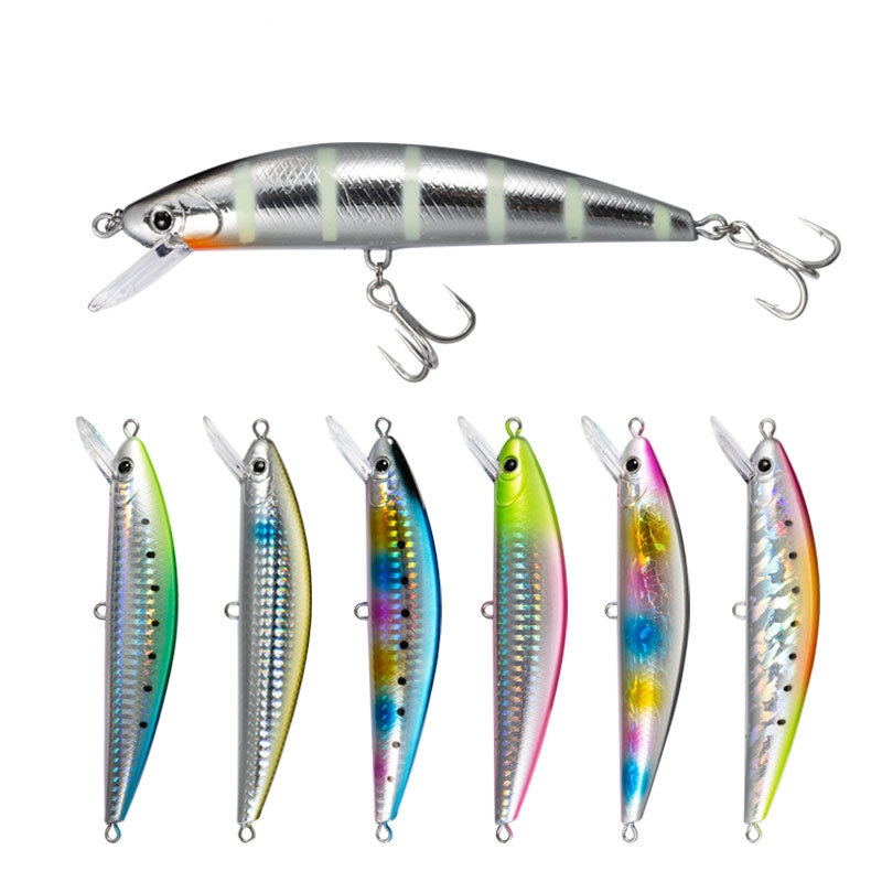 Isca Artificial minnow sinking 12cm 40g Todas As Camadas De Água iscas artificiais para tucunaré traira isca de pesca molinete