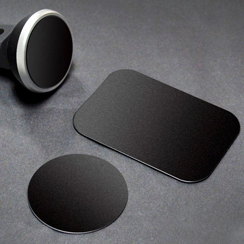 2/4pcs 40mm 45x65mm Chapas De Ferro Em Chapa De Metal Preto Para Suporte Magnético De Telefone Celular De Carro