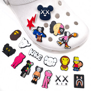 Jibbit Para Croc Shoe Charms 18 Estilo De Decorações Acessórios Em PVC Com Botão