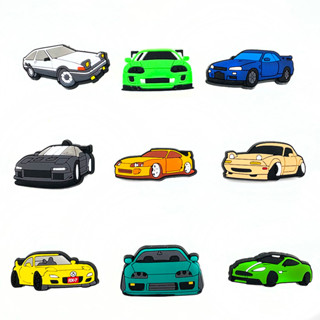 Encantos De Sapatos De Venda A Quente Para Croc JDM Car Series Acessórios Engraçados Em PVC Jibtz