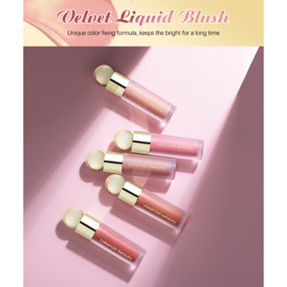 5 Cores Blush Líquido Mate Veludo De Longa Duração Leve Fácil De Colorir Portátil