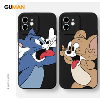 Capa De Silicone flexível GUMAN Luxo Personalizada Anti Impacto Casal Fofa Capinha Compatível Para iPhone 14 13 12 11 Pro Max 8 7 6 6S Plus SE 2020 XYB1576