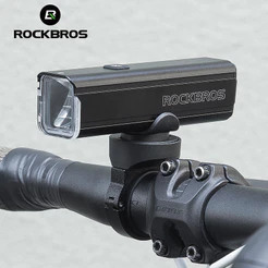 Lanterna MTB À Prova D'água ROCKBROS Para Bicicleta Com Farol De Luz Inteligente USB Recarregável D'água 5 Modos Dianteira Acessórios
