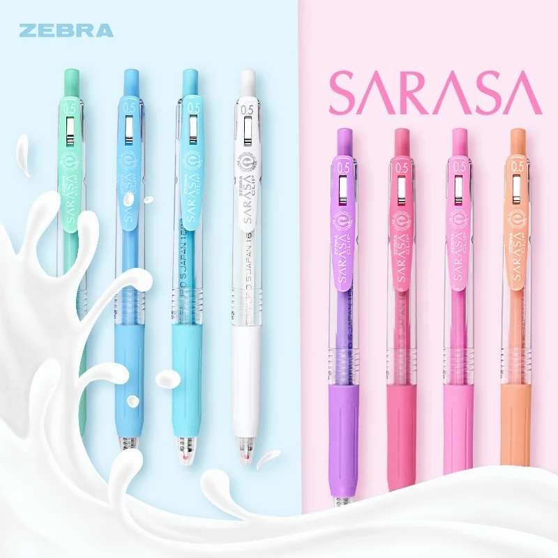 Adiciona Ao Wish Single 3 Pcs/5pcs/8 Zebra SARASA JJ15 Caneta De Suporte Linha De Luz Cremosa Desenho Gel 0.5mm