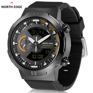 NORTH EDGE HORNET Relógio Esportivo Original Masculino De Exterior Velocímetro De Luminação Automática 50M Botão De Metal De Tempo Mundial À Prova D'água em Oferta na Shopee