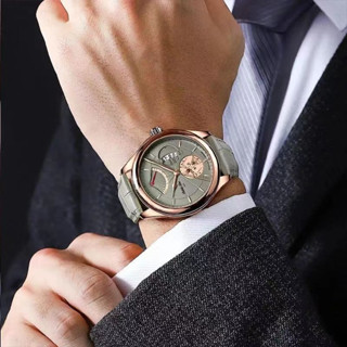 Relógio Suíço De Movimento Totalmente Automático Genuíno Masculino Luminoso Calendário À Prova D