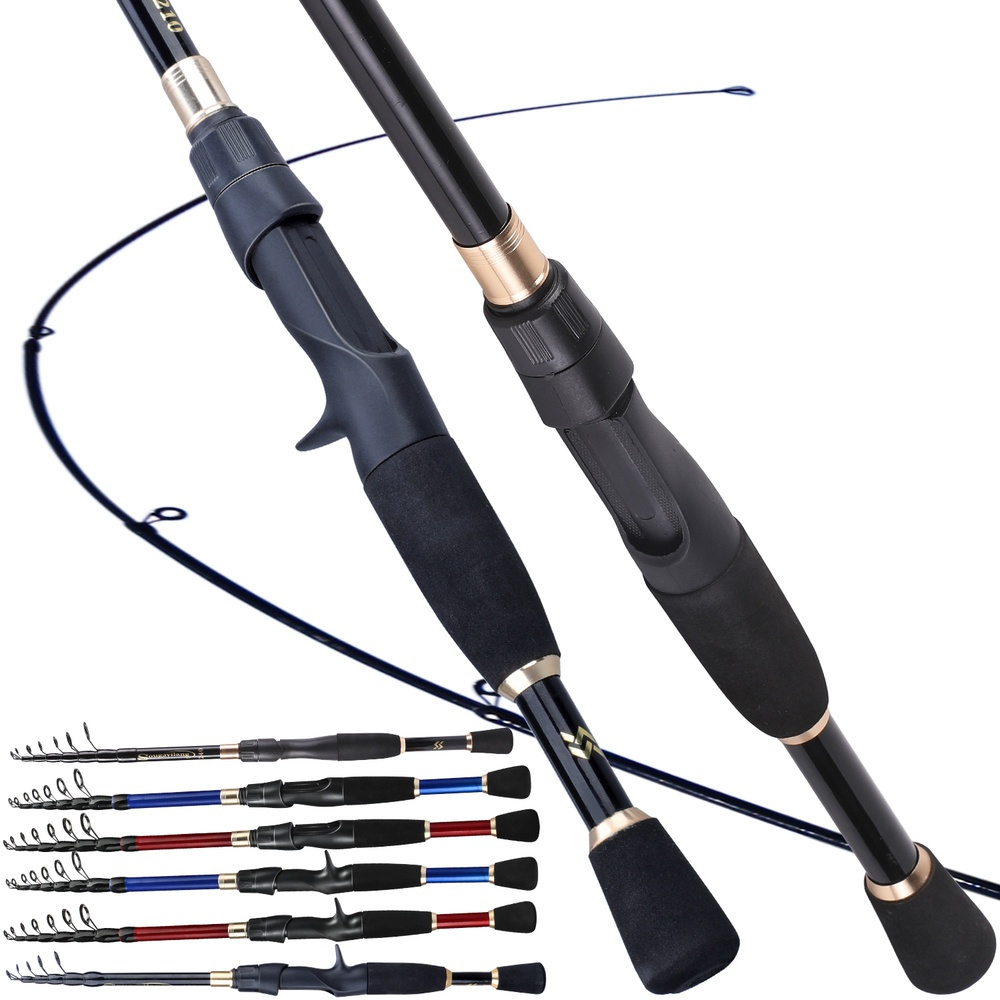Vara de pesca Sougayilang 1.8-2.4M Portable  Max Grag 6-8kg em Oferta na Shopee