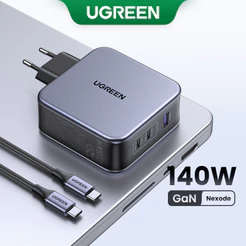 Carregador De Telefone USB UGREEN GaN 100W 140W Tipo C PD3.1 PPS 45W Carga Rápida Para Macbook 4.0 3.0 Samsung 23 Ultra