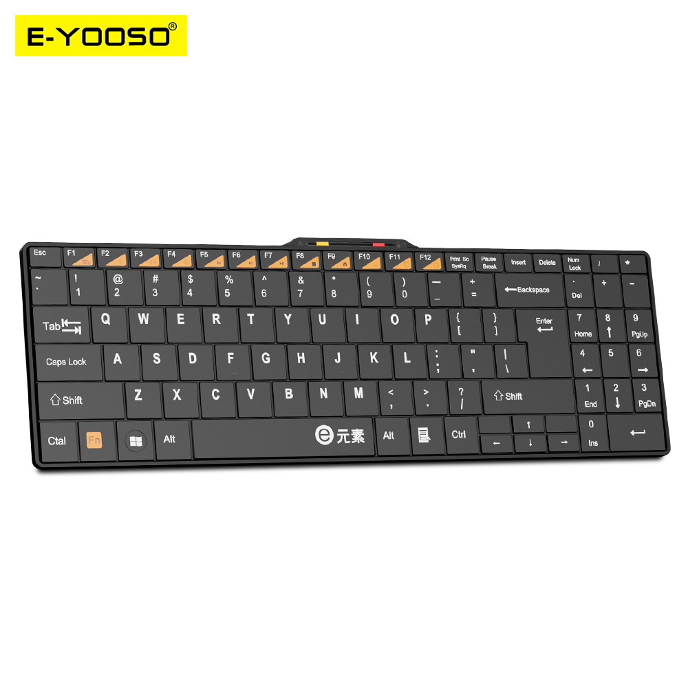 E-YOOSO E-30 USB Gaming Membrane mini Slim Teclado De Escritório Sem Fio 2.4G 99 Key Gamer Ergonômico Para Computador laptop PC