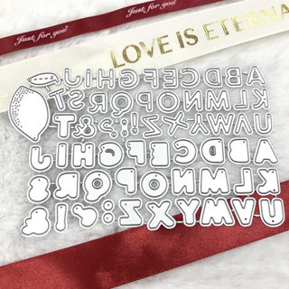 Alfabeto De Limão Dupla Camada Corte De Metal Para Raspagem E Cartão De Boas Festas Cortes De Matrizes Stencil DIY em Oferta na Shopee